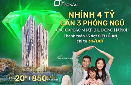 CĂN 3 NGỦ GIÁ RẺ NHẤT CHUNG CƯ THE FIBONAN-ECOPARK